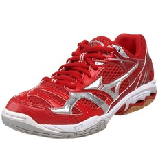 Mizuno 여성용 웨이브 스파이크 13 배구화 레드