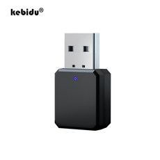 블루투스 5.1 자동차 키트 무선 음악 3.5Mm AUX USB 전원 오디오 수신기 어댑터 자동차 라디오 MP3 pc에 대 한 자동 블루투스 스테레오|무선 어댑터|, 1개, 단일, Black