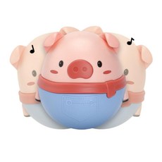 백일 아기 장난감 귀욤 돼지 인형 오뚝이 영아장난감 아기100일선물장난감, 1개