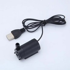 DC 수경 펌프 브러시리스 조용한 워터 잠수정 물고기 슈퍼 공예 모터 5V 휴대용 분수 USB 순환 탱크, 3-5W, Black
