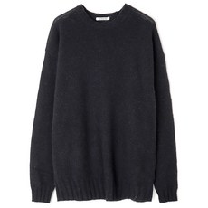 오라리 AURALEE 23FW SHETLAND WOOL CASHMERE KNIT P/O A23AP02SC BLACK 셰틀랜드 울 니트