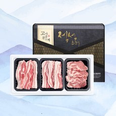 [요리하는남자들] 한돈 돼지고기 삼겹살 목살 1.5kg 3호 선물세트, 1개
