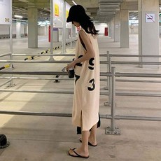 이노뱅크 맥시 롱 민소매 원피스