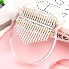 주닉스 투명 아크릴 레인보우 곰돌이 17음계 칼림바, 투명 칼림바