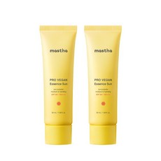 매스티나 3개국 비건 인증 [매스티나] 프로 에센스 선 50ml X 2개 (SPF 50/PA++++/유기자차), 단품없음