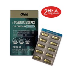 GNM자연의품격 rTG 알티지 오메가3, 60정, 2개
