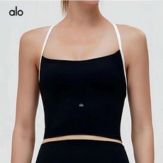 alo 알로 요가복 스포츠브라 민소매 브라탑 필라테스 상의 크롭 나시 커버업