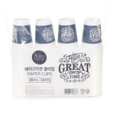 기타9 뿌리또 테이크아웃 종이컵 테이크아웃종이컵 380ml, 5세트