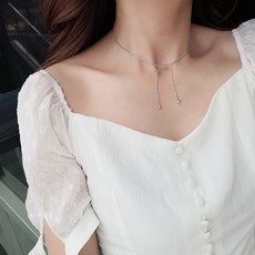 두줄실버목걸이