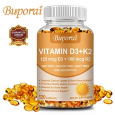Buporai 비타민 d3+k2 60/120 캡슐, 60캡슐, 1개
