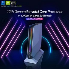 게임용 미니 PC 인텔 i912900H 14 코어 20 스레드 NVIDIA RTX3050 8GB GPU 16GB 32GB DDR4 1TB M2 NVME SSD 윈도우 1011, 7) i79750H GTX1650 4G  32G DDR - i912900