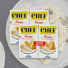셰프 Chef 쿠킹크림 Panna 클래식셰프 Chef 쿠킹크림 Panna 치즈, 2개, 125ml