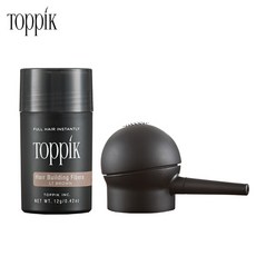 토픽 TOPPIK 밝은갈색 12g+에어펌프 천연양모케라틴 흑채 증모제, 1개, 토픽12g+에어펌프 밝은갈색