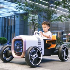 SF 컨셉 어린이용 전동차, 전기 구동, 오렌지 모델 12V7 배터리 + 리모컨, 1개