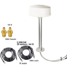 듀얼 안테나 피드혼 장거리 접시 UWB 698 6000mhz 4g 5g, with LMR240 cable, 04 with LMR240 cable, 1개
