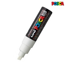 미쯔비시 유니 포스카 마카 포스터칼라 POP 손글씨 PC-3M PC-5M, D.포스카8K(PC-8K), 화이트