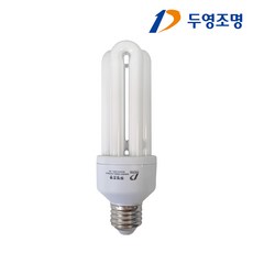 두영조명 삼파장 전구 20w E26 적색, 기타색, 1개