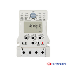 (주)한승계기 디지털 타이머 SMT-20A 110~220V 타임스위치 전압출력형 정전보상 요일설정 간판용 공원외등, 한승계기 디지털 타이머 SMT-20A, 1개