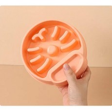 강아지가 아닌 음식 접시 재미있는 먹이 공급기 씹지 않는 미로, 4.분홍색, 1개
