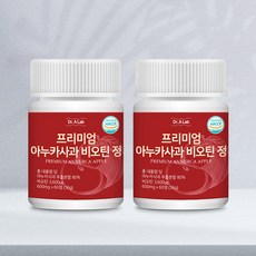 닥터에이랩 이탈리아 프리미엄 아누카사과 맥주효모 비오틴 추출분말 정, 60정, 2개