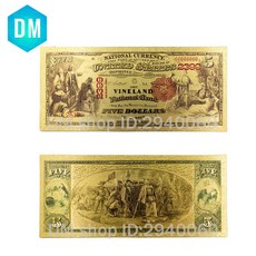 홈 장식 1 달러 세계 종이 돈 24 k 999.9 usd 1 골드 지폐 값 컬렉션, 1개, 브라운