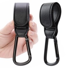 [Charming Decoration] PU 25 kg 유모차 훅 카라비나 버기 훅 합피 레더제 2개 콤비