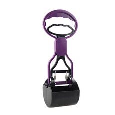 긴 손잡이 푸퍼 반려동물 쓰레기 집진기 턱 배설물 야외 동물, 6.small purple, 1개