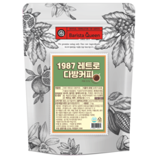 바리스타퀸 1987 레트로 다방커피 파우더, 1kg, 1개입, 3개