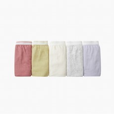 JAJU 컬러밴드 코튼팬티 5P 201030970226