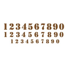 스탠실큰숫자도안