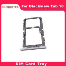 원본 Bla view 탭 10 SIM 카드 슬롯 SD 트레이 홀더 어댑터 어셈블리 수리 액세서리 정제, Grey, 1개