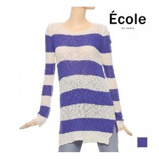 [에꼴드파리] ECOLE 스프라이트 그물 니트_F0XWKB055Z