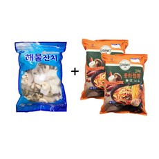 무료배송!!! CJ 고메 중화 짬뽕 1.304g (4인분) + 알찬해 해물잔치 800g / 최강 조합 해물 짬뽕 라면 코스트코 ( 아이스박스 무료포장), 중화 짬뽕 2봉 + 해물 잔치 1봉, 1개