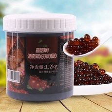 타카오펄 1.2kg 망고 칼라 버블티펄 빙수 팝핑보바 음료 색깔 화이트펄 토핑 밀크티펄, 흑설탕펄, 1개, 1개입