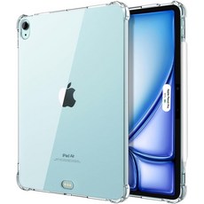 아이패드 에어7세대 M3 11인치 13인치 투명 젤리 케이스 커버 범퍼 클리어 아이친구 Air11 Air13 iPad, 1개