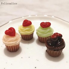 귀여운 미니어처 인형의 집 슈퍼마켓 음식 간식 미니 케이크 와인, 7.8pcs