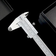 Mitutoyo 캘리퍼스 버니어 켈리퍼 정밀 측정 도구 스테인리스 스틸 530-104 체중계 1/128in 0-150mm, 01 0-150mm, 1개