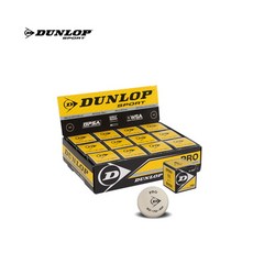 입고예정-던롭 스쿼시공 PRO 스쿼시볼 WH(BOX)