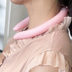 해피릿 넥쿨러 튜브형 넥밴드 쿨스카프 아이스목걸이, 핑크
