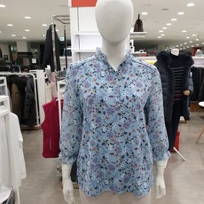 올포유 여성 비즈 꽃프린트 티셔츠AWTRJ5158-906