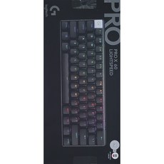 로지텍 PRO X 60 LIGHTSPEED 게이밍 키보드, 블랙 리니어, YR0090, 적축