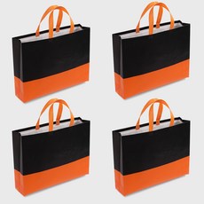 투톤컬러 부직포 쇼핑백 보조가방 옷가방 44x33cm 4P+그릿커머스Shop