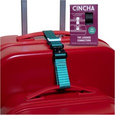 Cincha 유모차 여행용 가방 비행기 체크 추가 수하물 스트랩 커넥터 여러 개의 여행 연결 공항 액세서리 상어 탱크에서 본 것처럼 2 개 럭비 Q1287270, Rugby