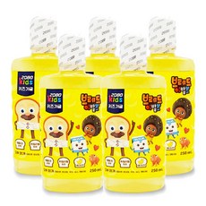 (바나나맛) 충치예방효과!! 애경 2080키즈 가글 무알코올 250ml, 5개