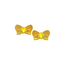 순금리본귀걸이