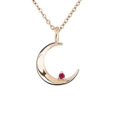 천연루비목걸이