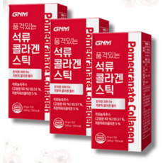 GNM자연의품격 품격있는 석류 콜라겐 스틱, 300g, 3박스