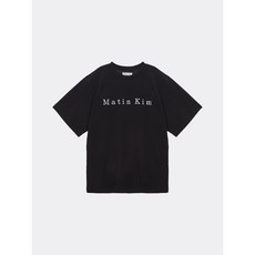  마뗑킴 MATIN EMBROIDERY LOGO TOP IN BLACK 