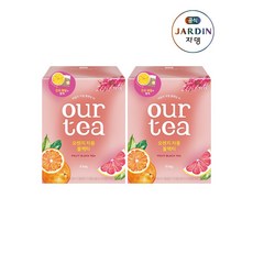 쟈뎅 아워티 오렌지 자몽 블랙 티 8P+8P, 18.9g, 8개입, 2개