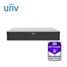 유니뷰 XVR3104-Q3 4채널 올인원 CCTV DVR 녹화기 본체 8TB 하드 포함 - xvr3104-q3